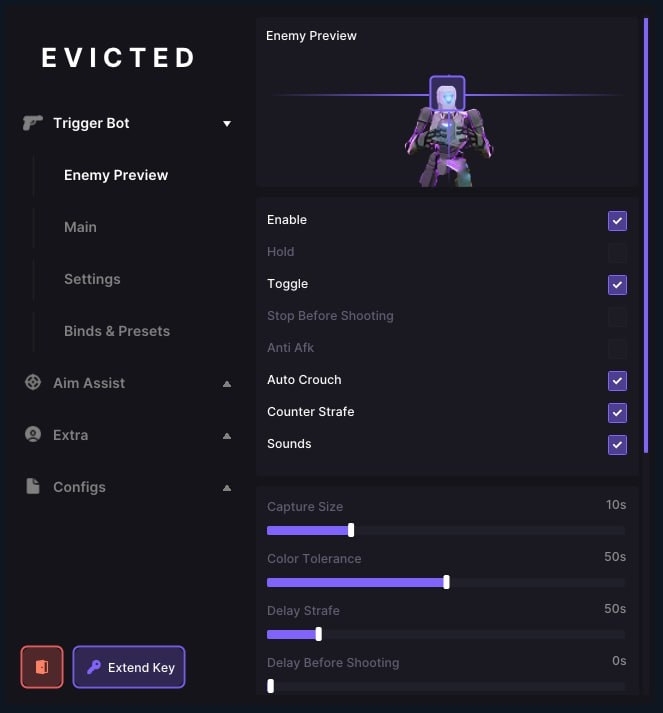 screenshot Evicted Triggerbot