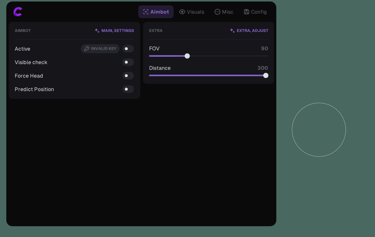 screenshot COVCHEG EXTERNAL