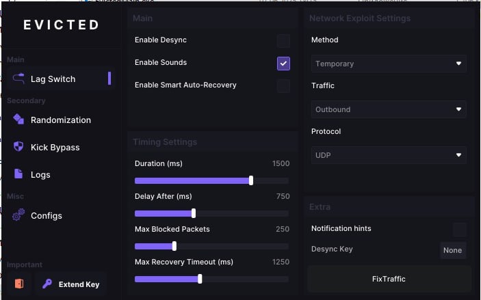 screenshot LAGSWITCH